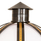 Meyda Lighting Orbital 23" Oil Rubbed Bronze & Goldtastic Outdoor Pier Mount Light With White Statuario Idalight Shade