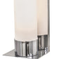 Meyda Lighting Orchard Town 5" Polished Stainless Steel Wall Sconce With White Statuario Idalight Shade