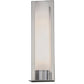 Meyda Lighting Orchard Town 5" Polished Stainless Steel Wall Sconce With White Statuario Idalight Shade