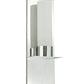 Meyda Lighting Orchard Town 6" Nickel Wall Sconce With White Opal Shade Glass