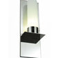Meyda Lighting Orchard Town 6" Silver Wall Sconce With Chrome and White Frosted Shade Glass