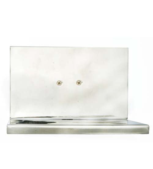 Meyda Lighting Orchard Town 6" Silver Wall Sconce With Chrome and White Frosted Shade Glass