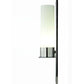 Meyda Lighting Orchard Town 6" Silver Wall Sconce With Chrome and White Frosted Shade Glass