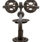 Meyda Lighting Oskar 16" 2-Light Antiquity Wall Sconce With Silver Mica Shade Glass