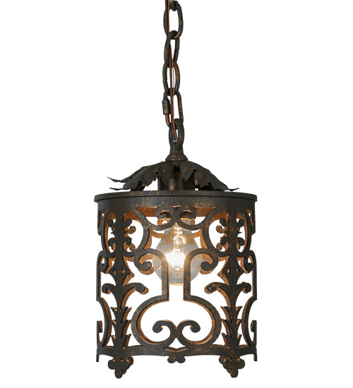 Meyda Lighting Oskar 8" Gilded Tobacco Mini Pendant Light