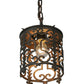 Meyda Lighting Oskar 8" Gilded Tobacco Mini Pendant Light