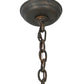 Meyda Lighting Oskar 8" Gilded Tobacco Mini Pendant Light