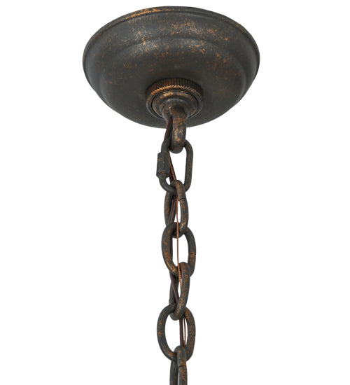 Meyda Lighting Oskar 8" Gilded Tobacco Mini Pendant Light