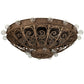 Meyda Lighting Osteria 46" 24-Light Pompeii Gold Flush Mount Light