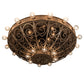 Meyda Lighting Osteria 46" 24-Light Pompeii Gold Flush Mount Light