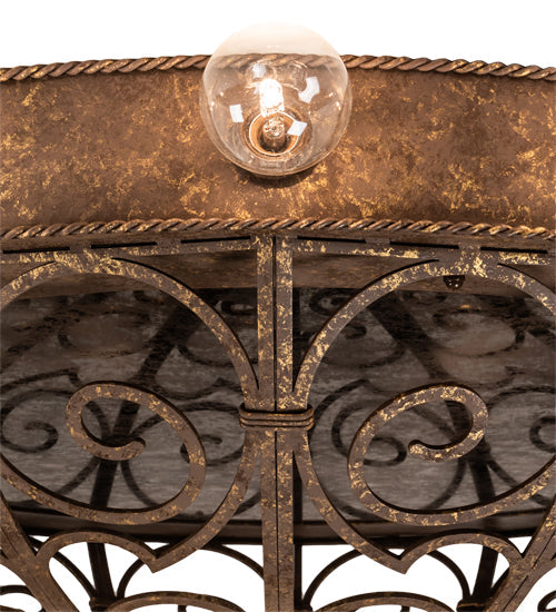 Meyda Lighting Osteria 46" 24-Light Pompeii Gold Flush Mount Light