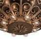 Meyda Lighting Osteria 46" 24-Light Pompeii Gold Flush Mount Light