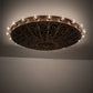Meyda Lighting Osteria 52" 20-Light Pompeii Gold Flush Mount Light