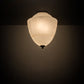 Meyda Lighting Ovum Aquinum 14" 2-Light Mahogany Bronze Flush Mount Light With White Opal Art Shade Glass