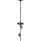 Meyda Lighting Ovum Aquinum 14" 2-Light Mahogany Bronze Pendant Light With White Opal Shade Glass