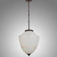 Meyda Lighting Ovum Aquinum 14" 2-Light Mahogany Bronze Pendant Light With White Opal Shade Glass