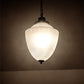 Meyda Lighting Ovum Aquinum 14" Antique Brass Pendant Light With White Opal Shade Glass