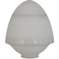 Meyda Lighting Ovum Aquinum 14" White Shade Glass