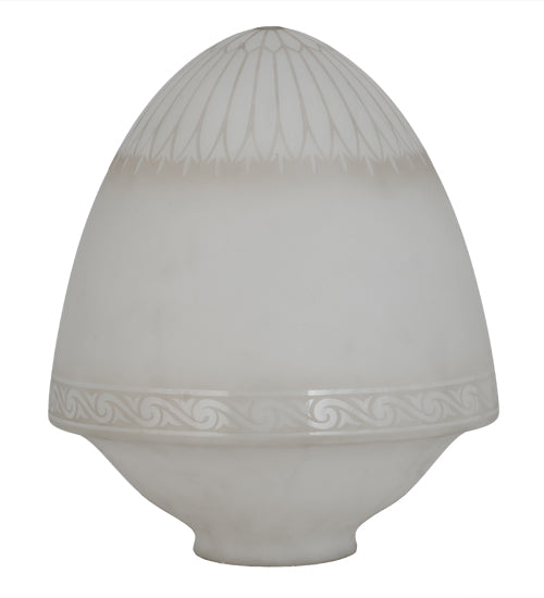 Meyda Lighting Ovum Aquinum 14" White Shade Glass