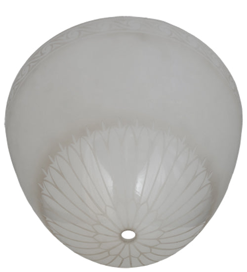 Meyda Lighting Ovum Aquinum 14" White Shade Glass