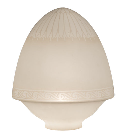 Meyda Lighting Ovum Aquinum 14" White Shade Glass