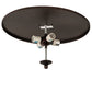 Meyda Lighting Ovum Aquinum 18" 4-Light Mahogany Bronze Flush Mount Light With White Shade Glass