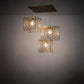Meyda Lighting Pablo 32" 3-Light Brushed Brass Cascading Pendant Light