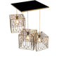 Meyda Lighting Pablo 32" 3-Light Brushed Brass Cascading Pendant Light