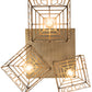 Meyda Lighting Pablo 32" 3-Light Brushed Brass Cascading Pendant Light