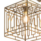 Meyda Lighting Pablo 32" 3-Light Brushed Brass Cascading Pendant Light