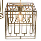 Meyda Lighting Pablo 32" 3-Light Brushed Brass Cascading Pendant Light