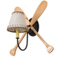 Meyda Lighting Paddle 16" Black Wall Sconce