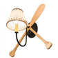 Meyda Lighting Paddle 16" Black Wall Sconce