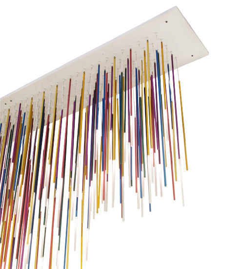 Meyda Lighting Pae Kukuna 144" 107-Light LED Chandelier With Multi-Colored Shade Glass