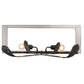 Meyda Lighting Paige 28" 2-Light Antique Iron Gate Wall Sconce With White Linen Textrene Shade