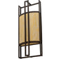 Meyda Lighting Paille 10" LED Cimarron Bronze Wall Sconce With Botticino Idalight Shade