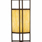 Meyda Lighting Paille 10" LED Cimarron Bronze Wall Sconce With Botticino Idalight Shade