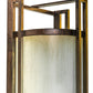 Meyda Lighting Paille 5" LED Cimarron Bronze Wall Sconce With Faded Champagne Gold Textrene Shade
