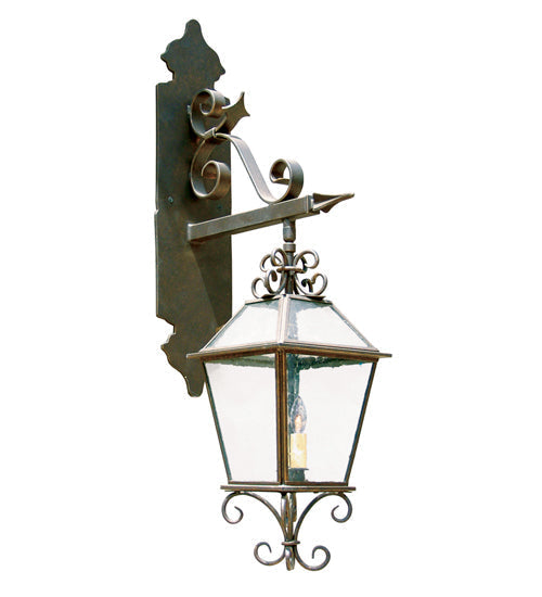 Meyda Lighting Palermo 11" 2-Light Coffee Bean Wall Sconce With Clear Seeded Shade Glass