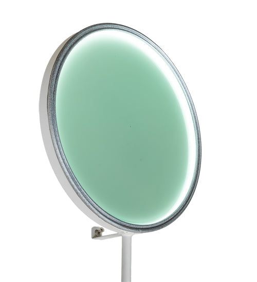 Meyda Lighting Paletta 213661 74" LED White & Silver Metallic Wall Sconce With Multi-Colored Shade