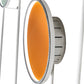 Meyda Lighting Paletta 213661 74" LED White & Silver Metallic Wall Sconce With Multi-Colored Shade
