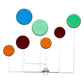 Meyda Lighting Paletta 65" LED White & Silver Metallic Wall Sconce With Multi-Colored Shade