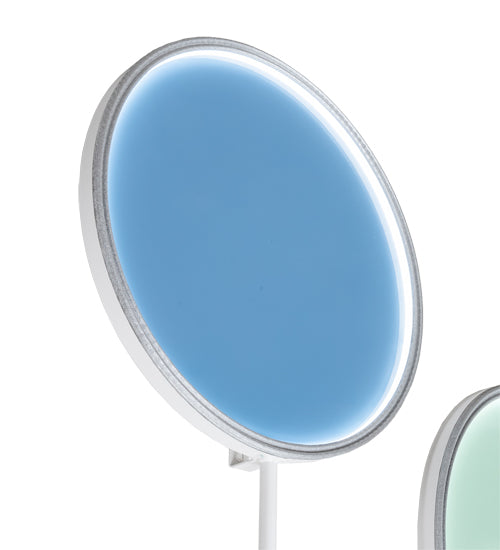 Meyda Lighting Paletta 65" LED White & Silver Metallic Wall Sconce With Multi-Colored Shade