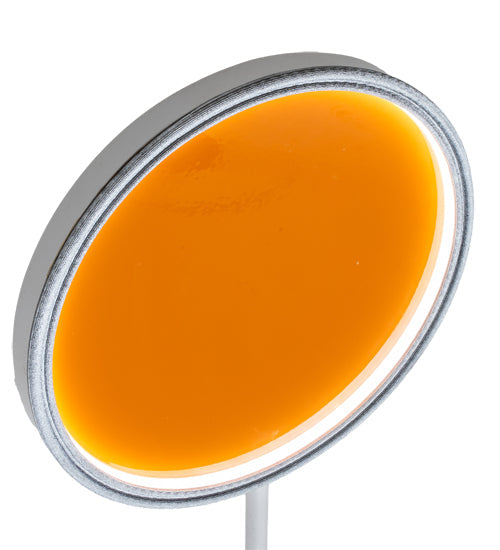 Meyda Lighting Paletta 65" LED White & Silver Metallic Wall Sconce With Multi-Colored Shade
