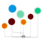Meyda Lighting Paletta 65" LED White & Silver Metallic Wall Sconce With Multi-Colored Shade