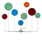 Meyda Lighting Paletta 68" LED White & Silver Metallic Wall Sconce With Multi-Colored Shade
