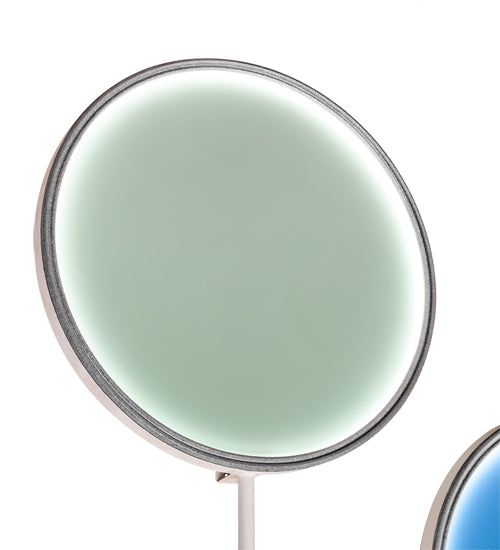 Meyda Lighting Paletta 68" LED White & Silver Metallic Wall Sconce With Multi-Colored Shade
