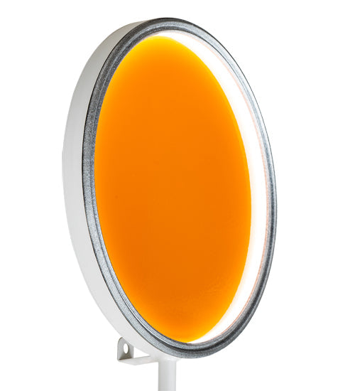 Meyda Lighting Paletta 68" LED White & Silver Metallic Wall Sconce With Multi-Colored Shade