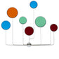 Meyda Lighting Paletta 71" LED White & Silver Metallic Wall Sconce With Multi-Colored Shade