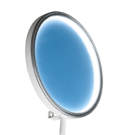 Meyda Lighting Paletta 71" LED White & Silver Metallic Wall Sconce With Multi-Colored Shade